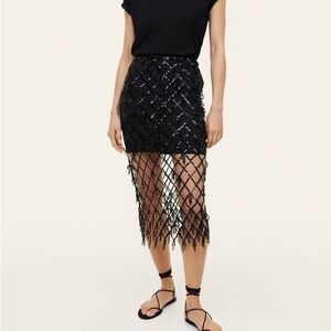 Sequins Black skirt